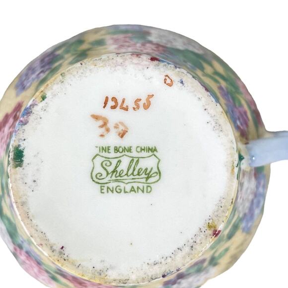 Shelly Vtg Tea Cup/Saucer Bone China Summer Glory Chintz Hydrangea Rare READ - Picture 5 of 9